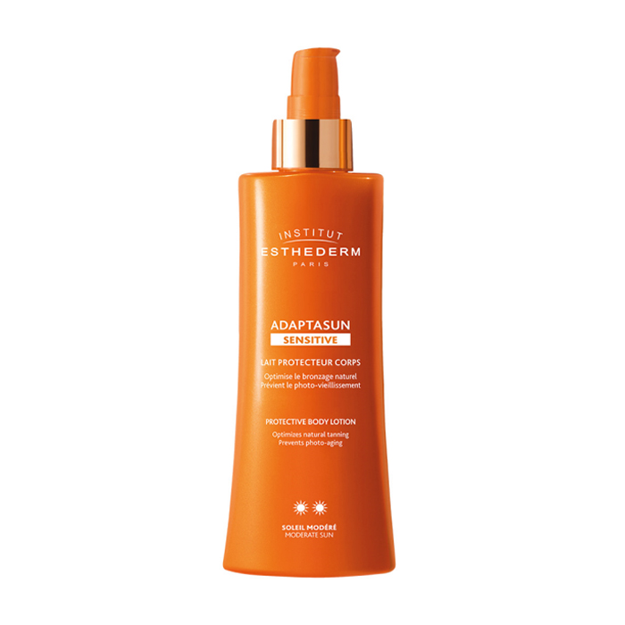 Image of Esthederm Adaptasun Sensitive Beschermende Lichaamsmelk - Gematigde Zon - 200ml 