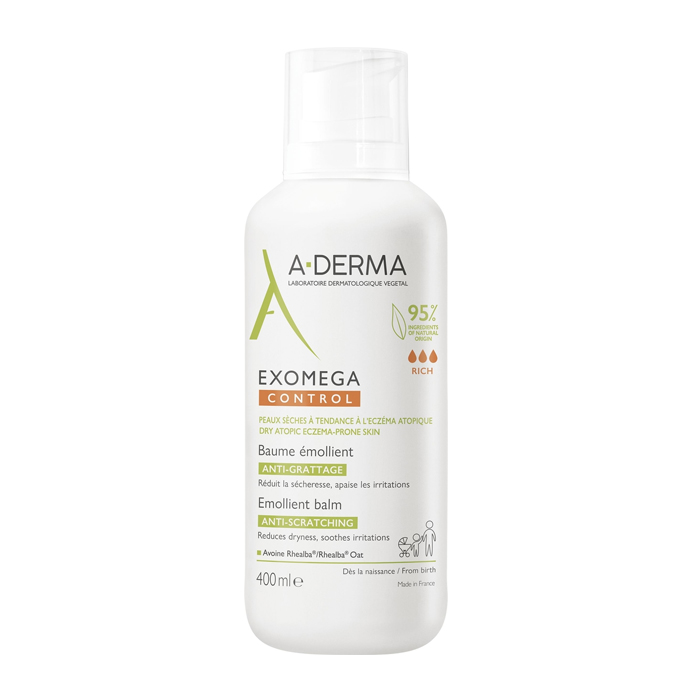 Image of A-Derma Exomega Control Emolliërende Balsem Tegen Krabben 400ml 