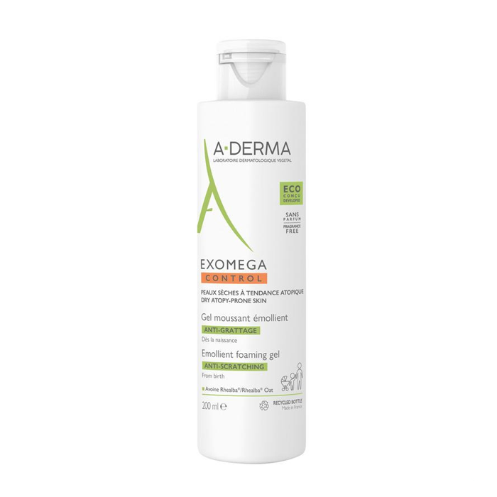 Image of A-Derma Exomega Control Emolliërende Schuimende Gel - 200ml