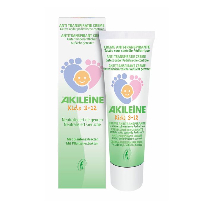 Image of Akileïne Kids Anti-Transpiratie Crème 75ml 