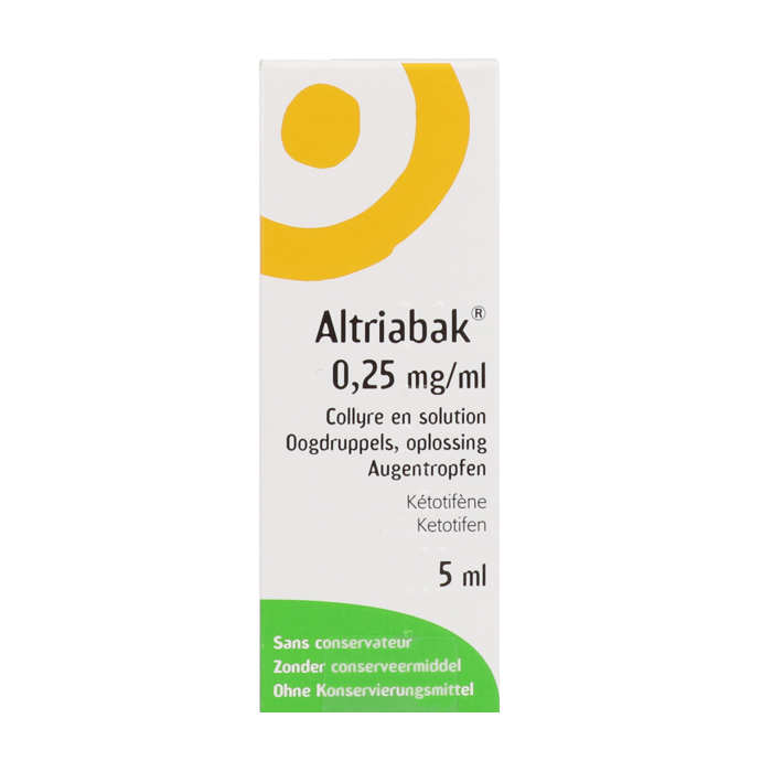 Image of Altriabak 0,25mg/ml Oogdruppels 5ml 