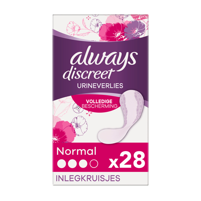 Image of Always Discreet Inlegkruisjes - Normaal - 28 Stuks 