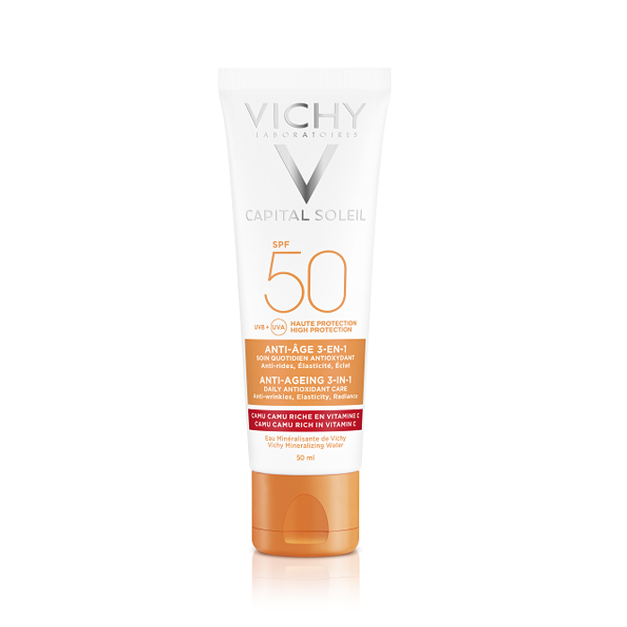 Image of Vichy Capital Soleil Anti-Aging 3-in-1 Antioxidante Verzorging SPF50 50ml