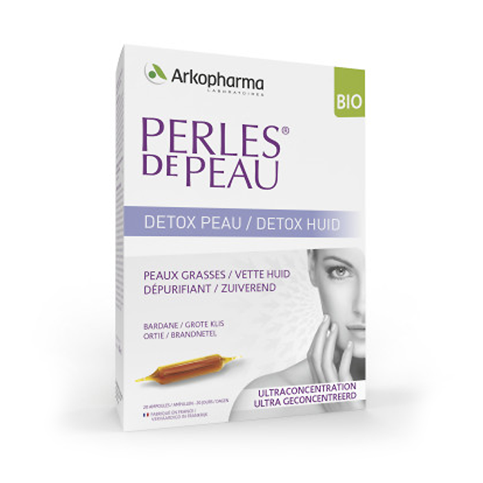 Image of Arkopharma Perles De Peau Detox Huid BIO 20x10ml Ampullen 