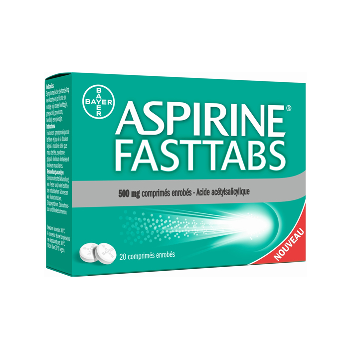 Image of Aspirine Fasttabs 500mg 20 Tabletten 