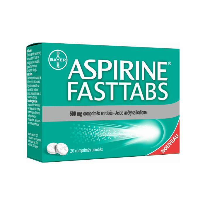 Image of Aspirine Fasttabs 500mg 20 Tabletten