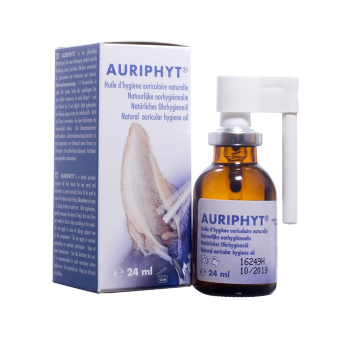 Image of Auriphyt Olie Oorhygiëne Honden/ Katten 24ml 