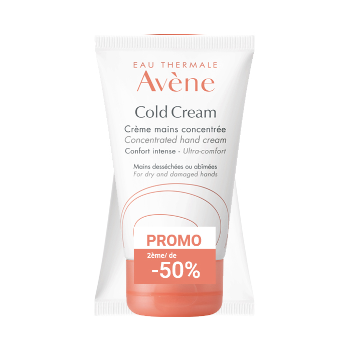 Image of Avène Cold Crème Handcrème Duopack 2x50ml 2de -50% 