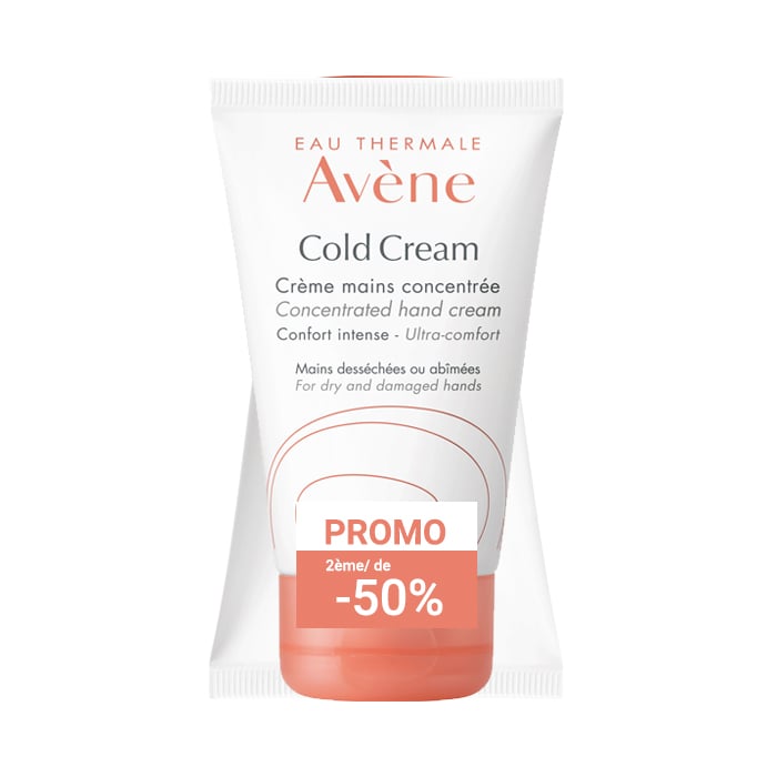 Image of Avène Cold Crème Handcrème Duopack 2x50ml 2de -50%