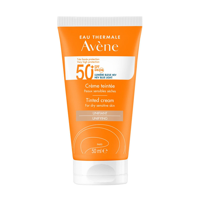Image of Avène Getinte Zonnecrème SPF50+ - Droge Gevoelige Huid - 50ml 