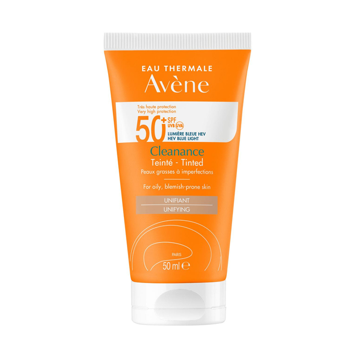 Image of Avène Cleanance Getinte Zonnecrème SPF50+ - Vette Huid - 50ml 