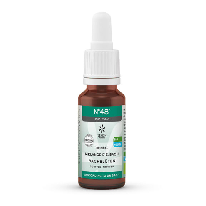 Image of Bach Bloesem BIO N°48 Stop-Tabak Druppels 20ml 