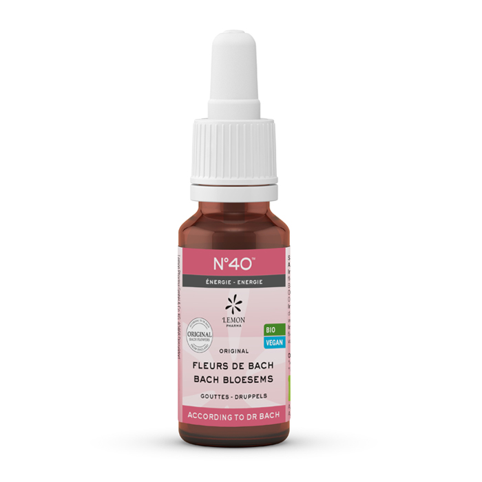 Image of Bachbloesem Bio N°40 Energie Druppels 20ml 