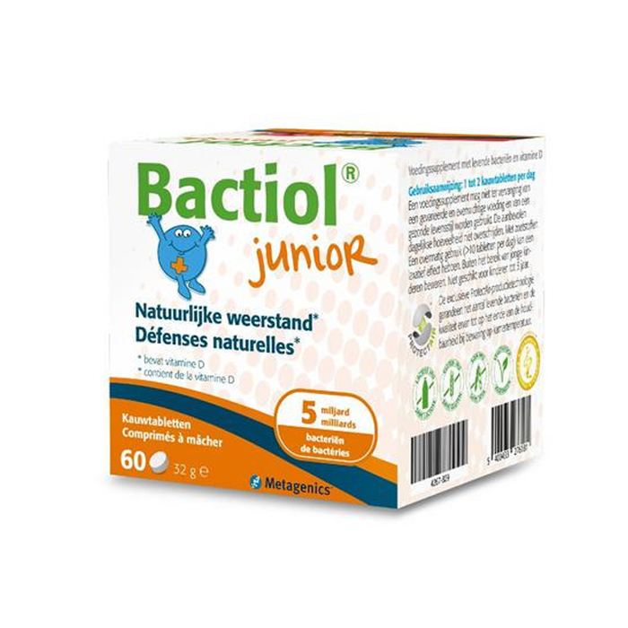 Image of Bactiol Junior Natuurlijke Weerstand 60 Kauwtabletten (Vroeger Probactiol Junior) 