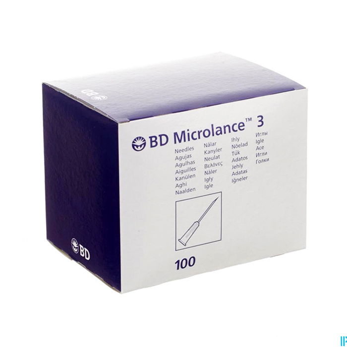 Image of BD Microlance 3 Injectienaalden 18G 1/2 Sb 1,2x40mm - Roze - 100 Stuks 