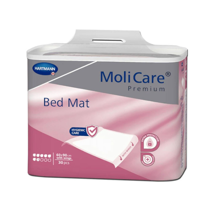 Image of MoliCare Premium Bed Mat Met Instopstrook - 7 Druppels - 60x90cm 30 Stuks 