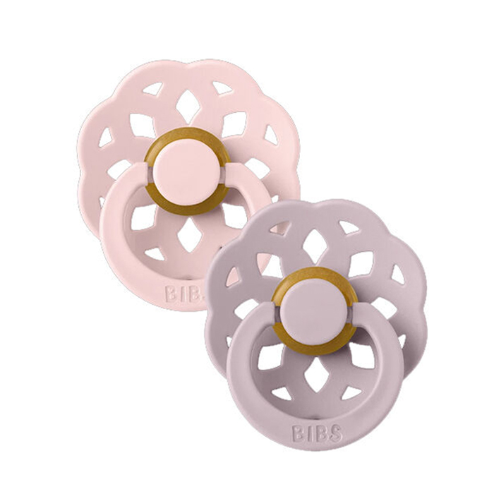 Image of Bibs Boheme Fopspeen Duo Blossom/Dusky Lilac 0+M - 2 Stuks 