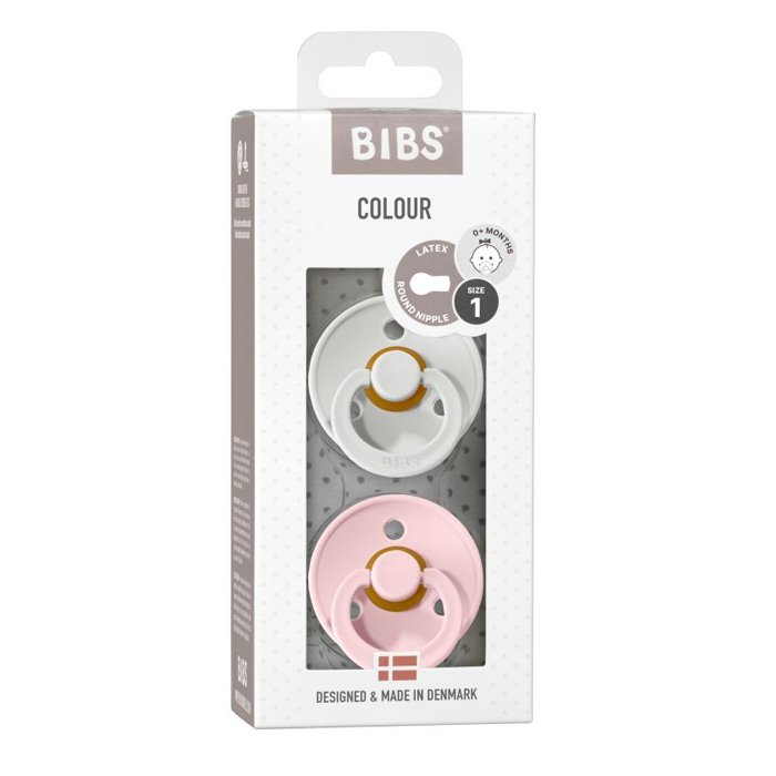Image of Bibs Fopspeen 0+M - Haze/Blossom - 2 Stuks 