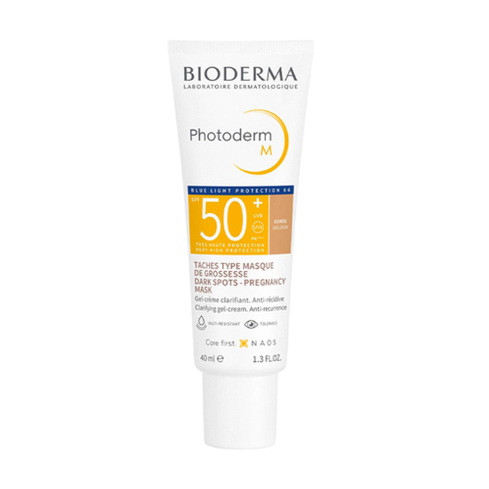 Image of Bioderma Photoderm M SPF50+ Gel-Crème - Goudbruine Tint - 40ml 