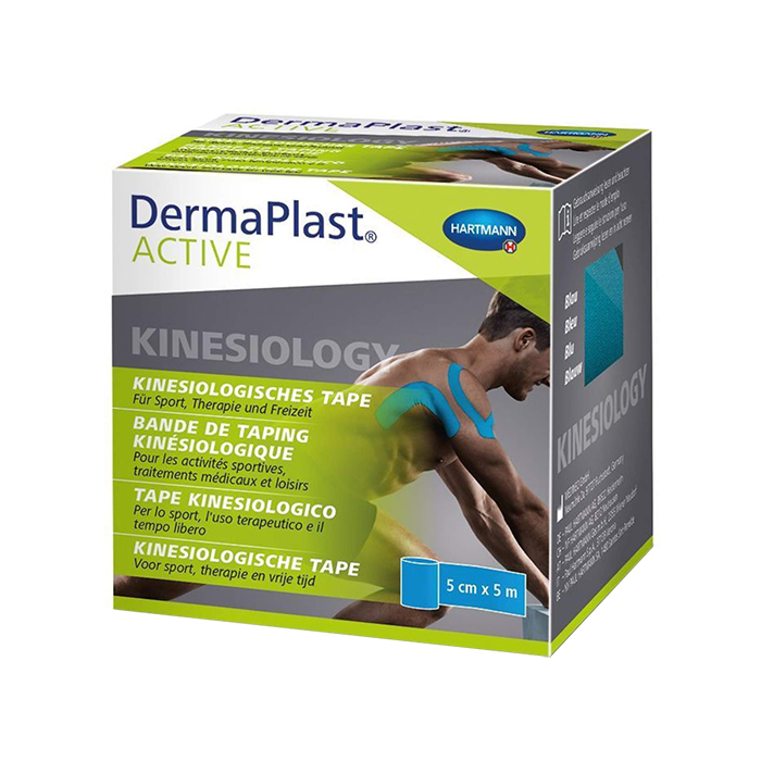 Image of Dermaplast Active Kinesio Tape Blauw 5cmx5m 1 Rol