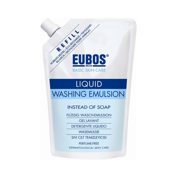 Image of Eubos Blauwe Vloeibare Wasemulsie Navulling 400ml