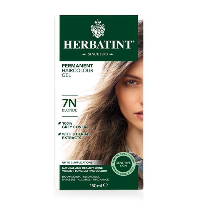 Image of Herbatint 7N Permanente Haarkleuring - Blond 150ml