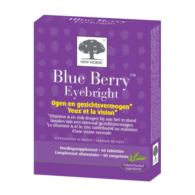 Image of New Nordic Blue Berry Eyebright 60 Tabletten 