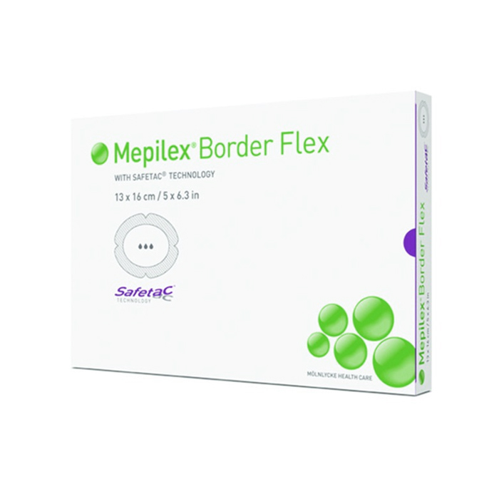 Image of Mepilex Border Flex Oval Wondverband - 13x16cm - 5 Stuks