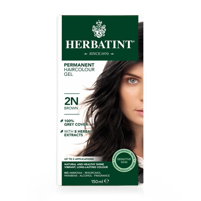 Image of Herbatint 2N Permanente Haarkleuring - Bruin 150ml 