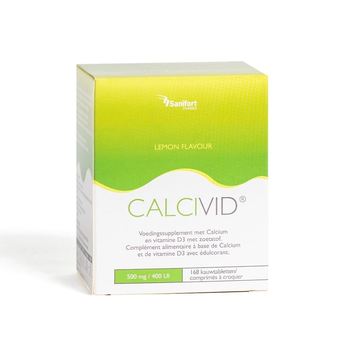 Image of Calcivid 500mg/400ie Lemon Chew 168 Kauwtabletten 