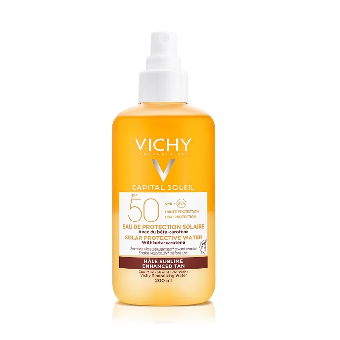 Image of Vichy Capital Soleil Zonbeschermend Water SPF50 - Optimale Bruine Teint - 200ml