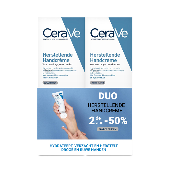 Image of CeraVe Herstellende Handcrème Duopack 2x50ml 