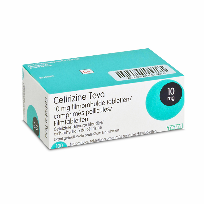 Image of Cetirizine Teva 10mg 100 Tabletten 