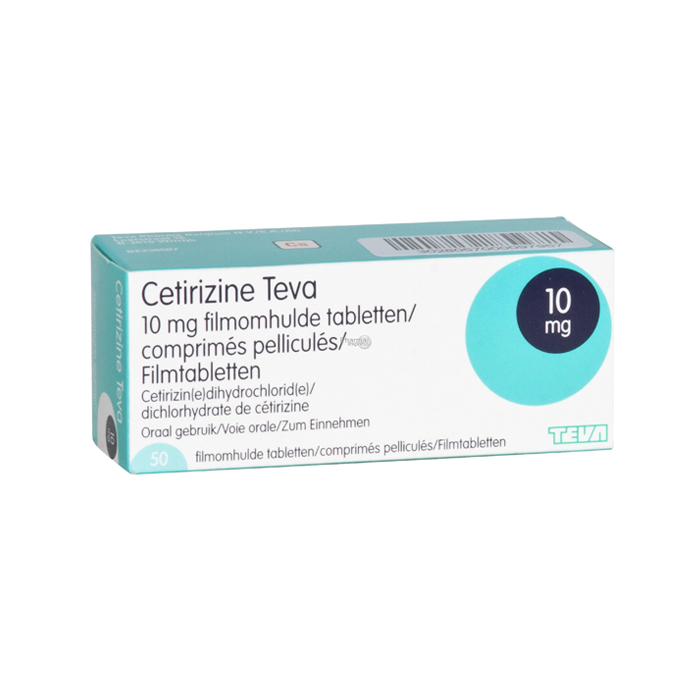 Image of Cetirizine Teva 10mg 50 Tabletten