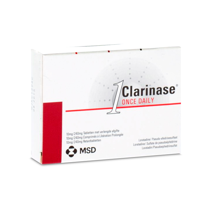 Image of Clarinase Once Daily 10/240mg 7 Tabletten