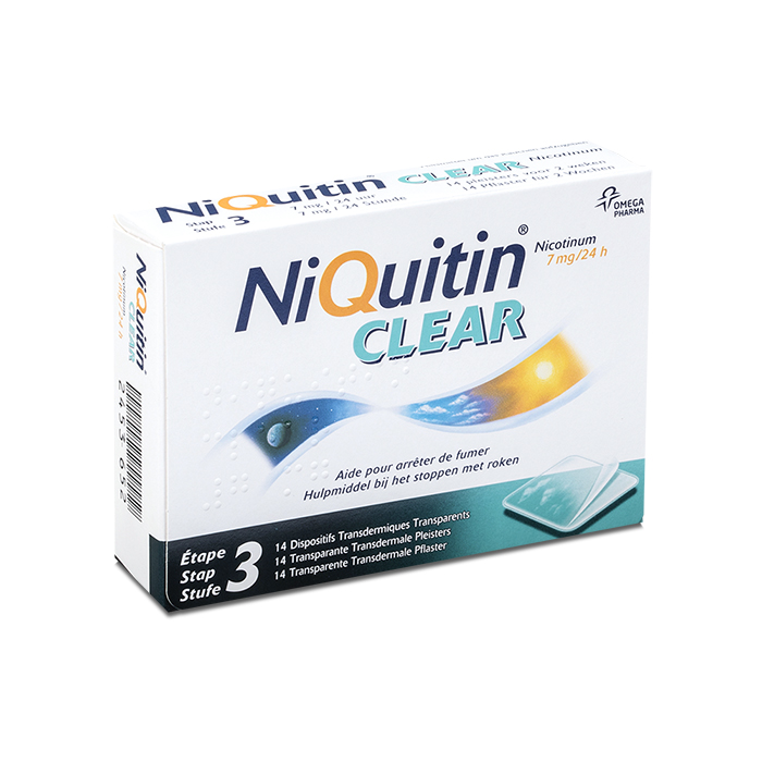 Image of NiQuitin Clear 7mg 14 Pleisters