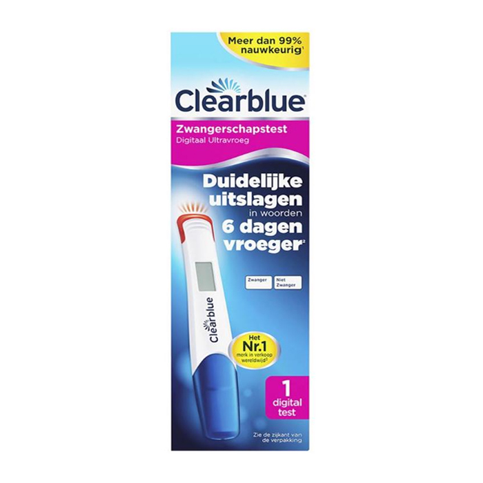 Image of Clearblue Zwangerschapstest Digitaal Ultravroeg 1 Stuk 