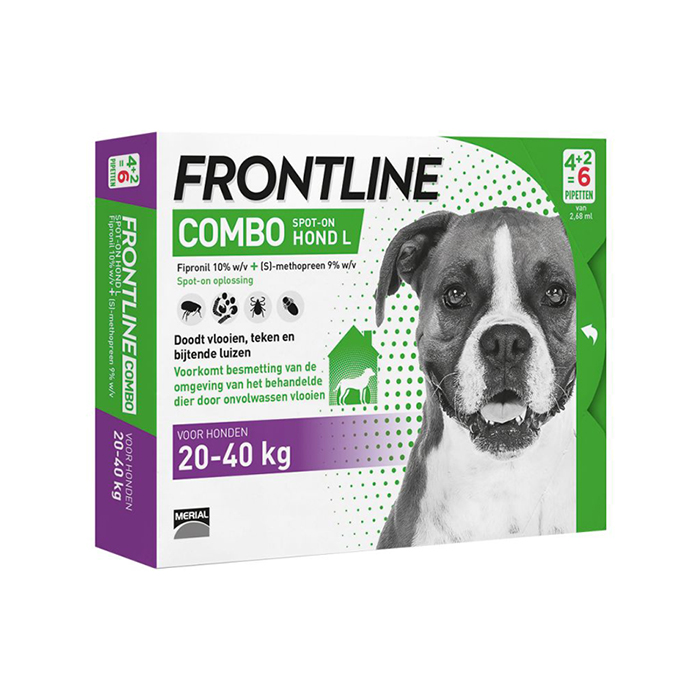 Image of Frontline Combo Line Hond L 20-40kg Vlooien/ Teken 6x2,68ml 