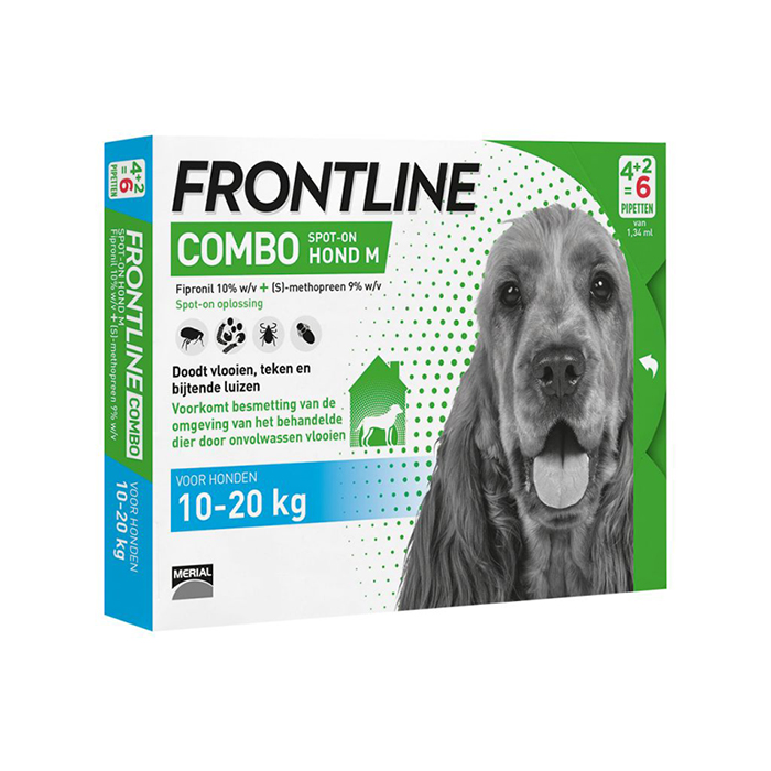 Image of Frontline Combo Line Hond M 10-20kg Vlooien/Teken 6x1,34ml 