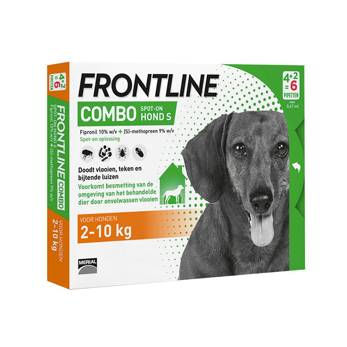 Image of Frontline Combo Line Hond S 2-10kg Vlooien/Teken 6x0,67ml 