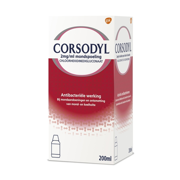 Image of Corsodyl 2mg/ml Mondspoeling 200ml