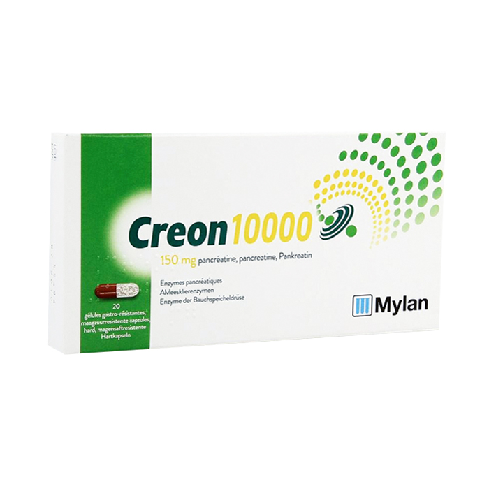 Image of Creon 10000 150mg - 20 Harde Maagsapresistente Capsules 