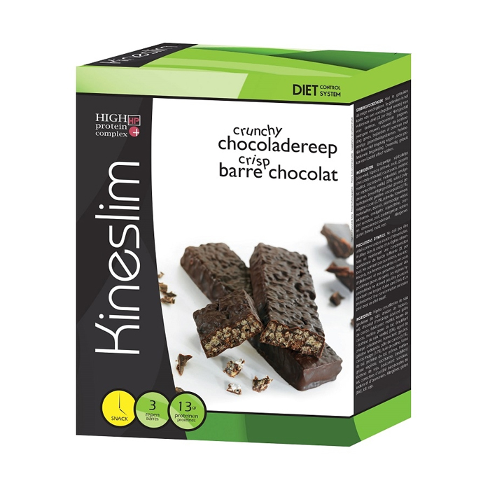 Image of Kineslim Crunchy Reep Chocolade 3x40g 