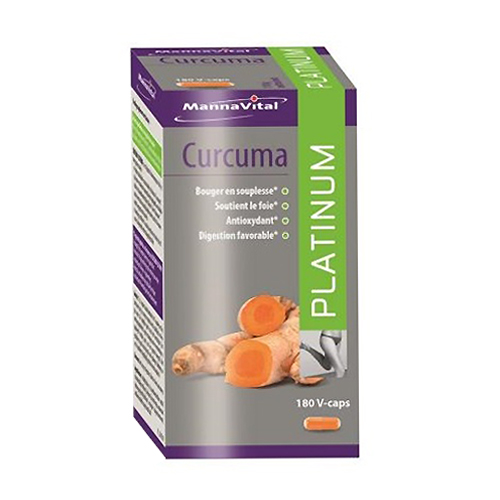 Image of Mannavital Curcuma Platinum 180 V-Capsules 