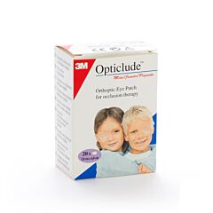 3M Opticlude Junior Cp Oculaire 63mmx48mm - 20 Pièces
