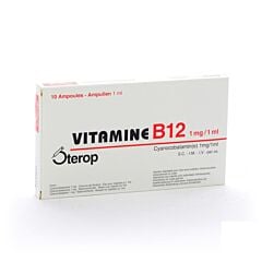 Vitamine B12 1mg 1ml 10 Ampoules