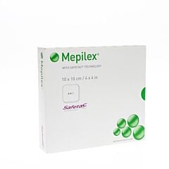 Mepilex Pansement Mousse Silicone Souple 10 x 10cm - 5 Pièces