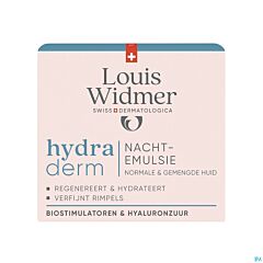 Louis Widmer Hydraderm Emulsion De Nuit Sans Parfum - 50ml