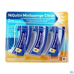 Niquitin Minilozenge Citrus 2 Mg - 60 Tablettten