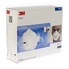 3M Ademhalingsmasker Met Ventiel 10 Stuks